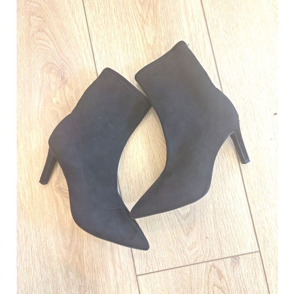 Boden Stretch Kitten Heel Ankle Boots Black EU 39 US 8 NEW